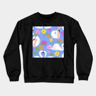 Swans in spring time Crewneck Sweatshirt